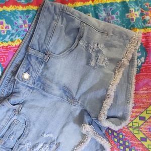 American Eagle Shortie Shorts with Fringe